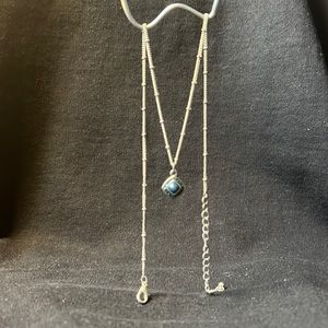 Blue gem necklace